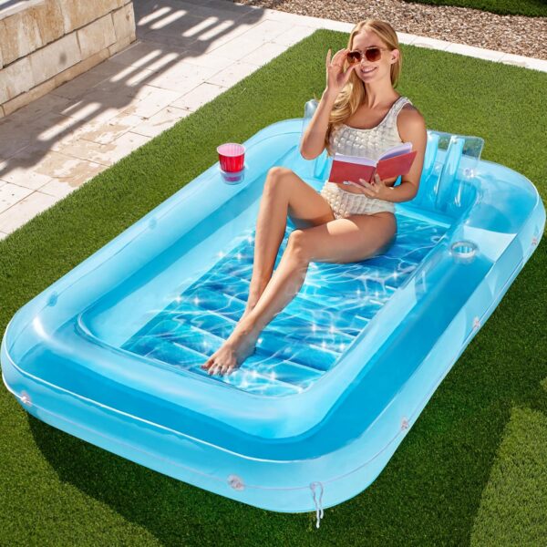 Inflatable Tanning Pool Lounger Float