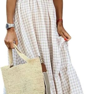 Strap Flounce Long Dress