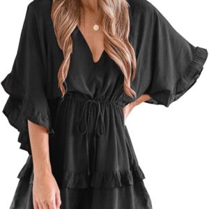 Drawstring Waisted Shorts Jumpsuit