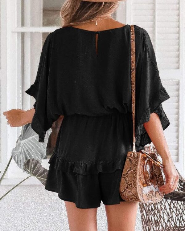 Drawstring Waisted Shorts Jumpsuit - Image 3
